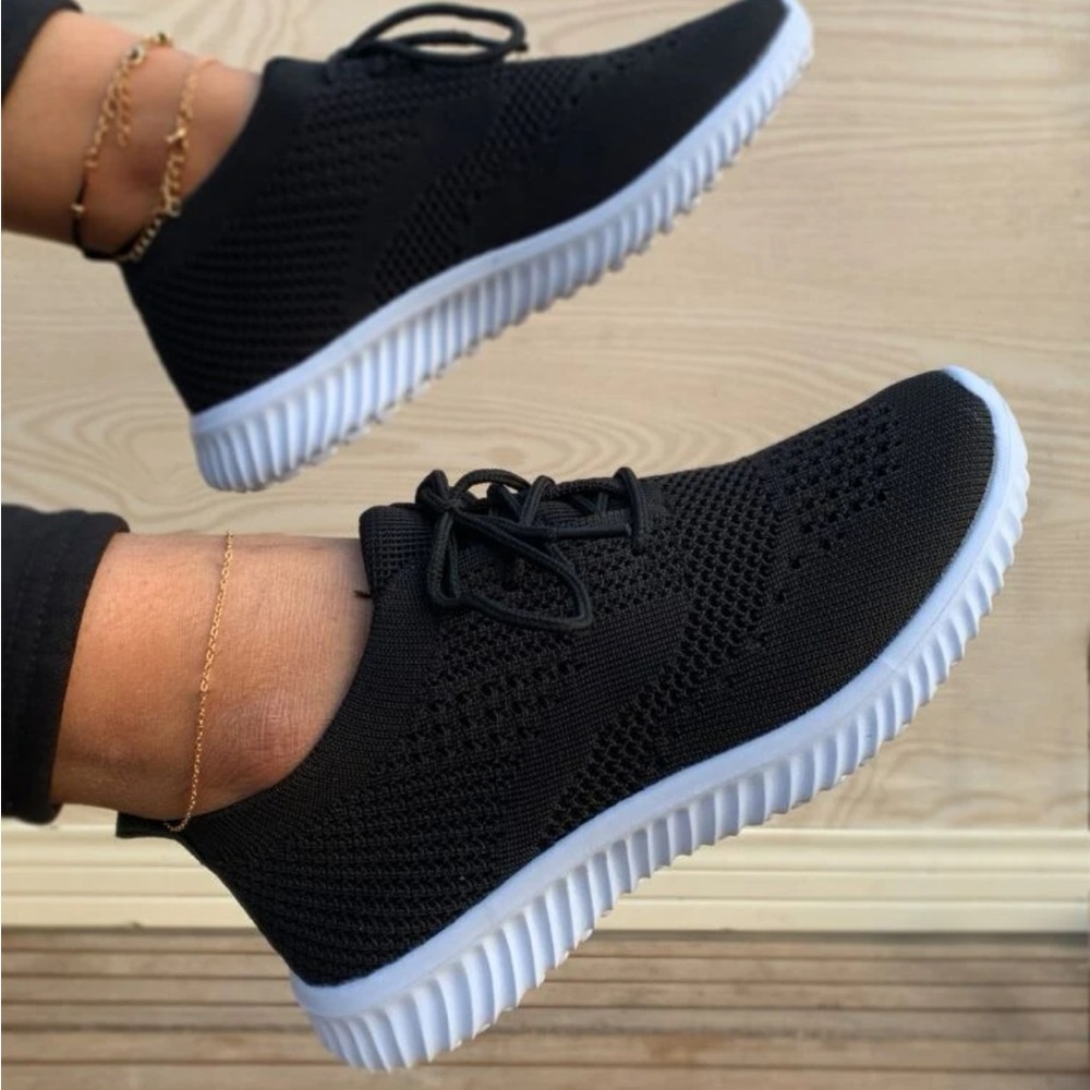 Woven Drawstring Sneakers